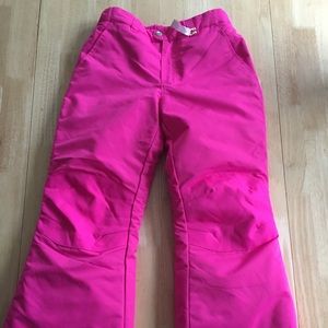 Girls Pink Snow Pants